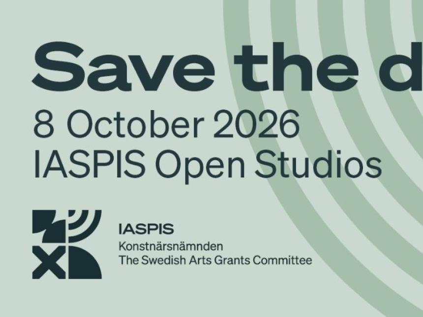 Web flyer for IASPIS Open Studios Autumn 2026