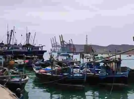 båtar i Gwadars gamla hamn