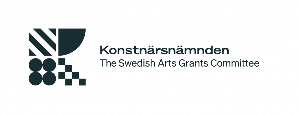 Konstnärsnämndens logotyp med svart text 