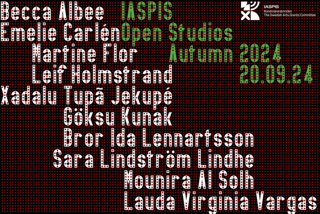 Poster IASPIS Open Studios