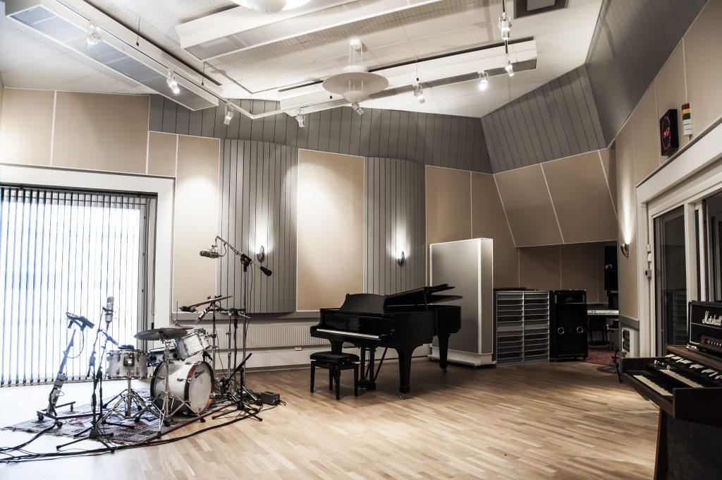 Interiör inspelningsrum Nevo Studios.